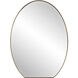 Cabell 32 X 24 inch Brushed Brass Mirror