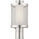 Nottingham 1 Light 15 inch Brushed Nickel Outdoor Post Top Lantern