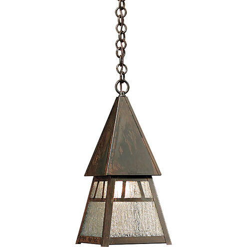 Dartmouth 1 Light 7.5 inch Mission Brown Pendant Ceiling Light in Cream