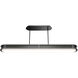Longboard LED 48.13 inch Black Brushed Nickel Linear Pendant Ceiling Light, dweLED