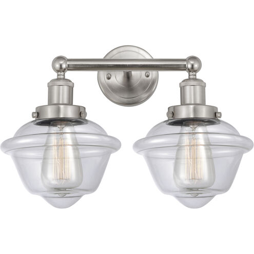 Oxford 2 Light 15.5 inch Brushed Satin Nickel Bath Vanity Light Wall Light