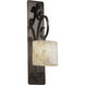 Alabaster Rocks 1 Light 9 inch Dark Bronze ADA Wall Sconce Wall Light, Archway Family, Choices