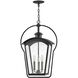 Heritage Yale LED 17 inch Black with Burnished Bronze Outdoor Hanging Lantern