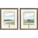Around the Island Blue and Green and Brown Framed Art, Propac