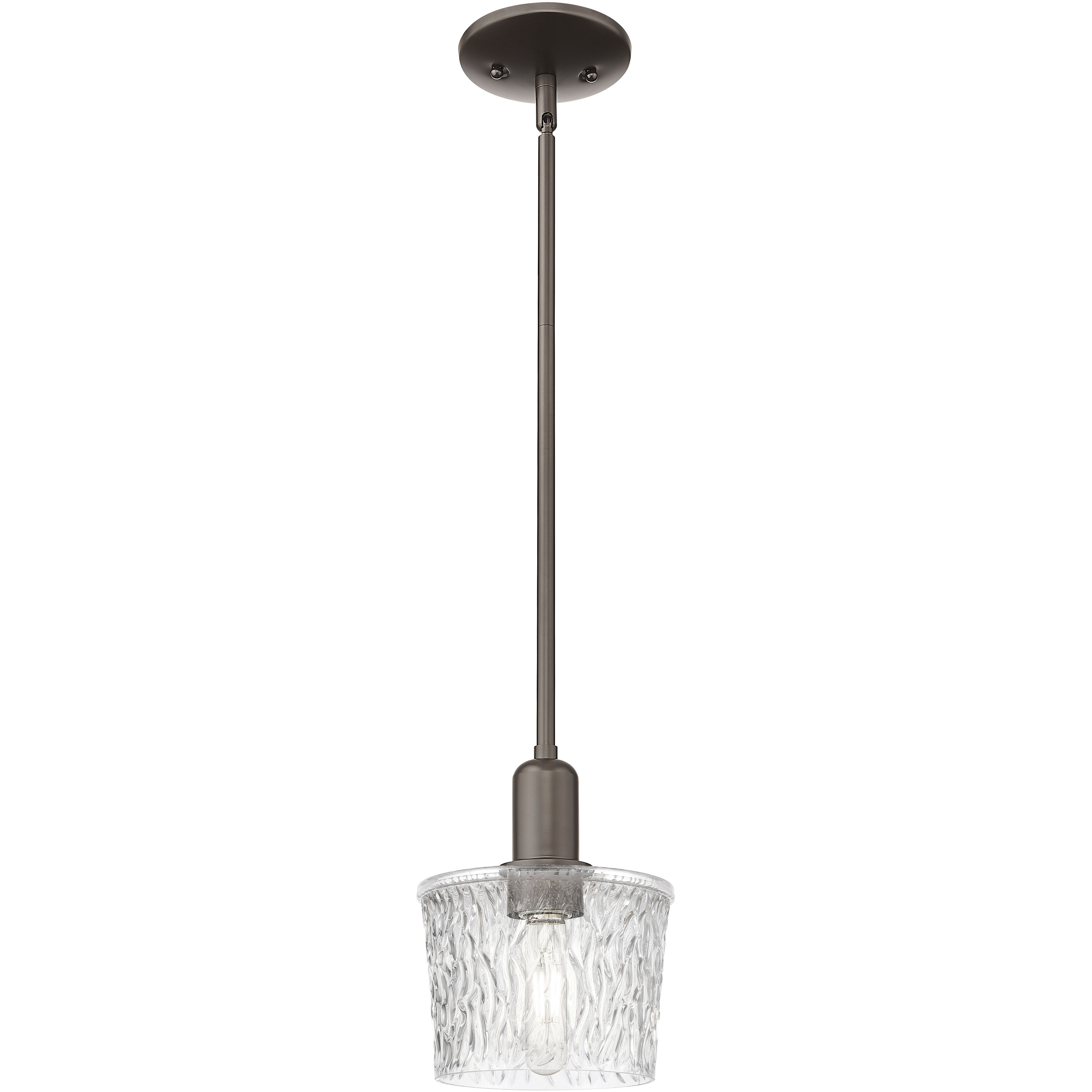 Arcadia Niagara 1 Light 6.5 inch Oil Rubbed Bronze Mini Pendant Ceiling Light