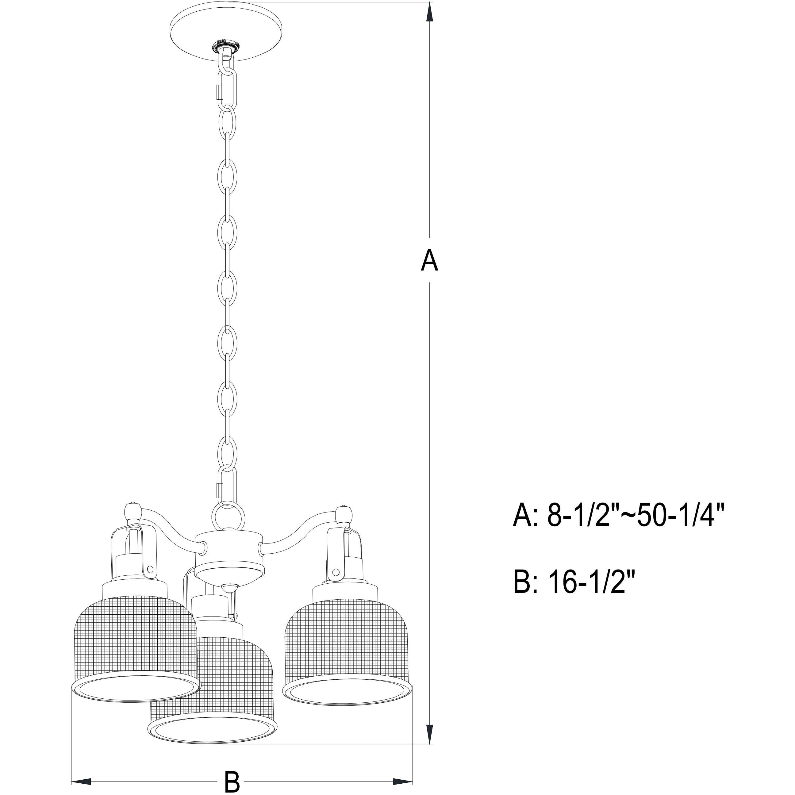 Roland LED 16.5 inch Oil Rubbed Bronze Mini Chandelier Ceiling Light