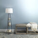 Avery Matte Grey Rattan Bench