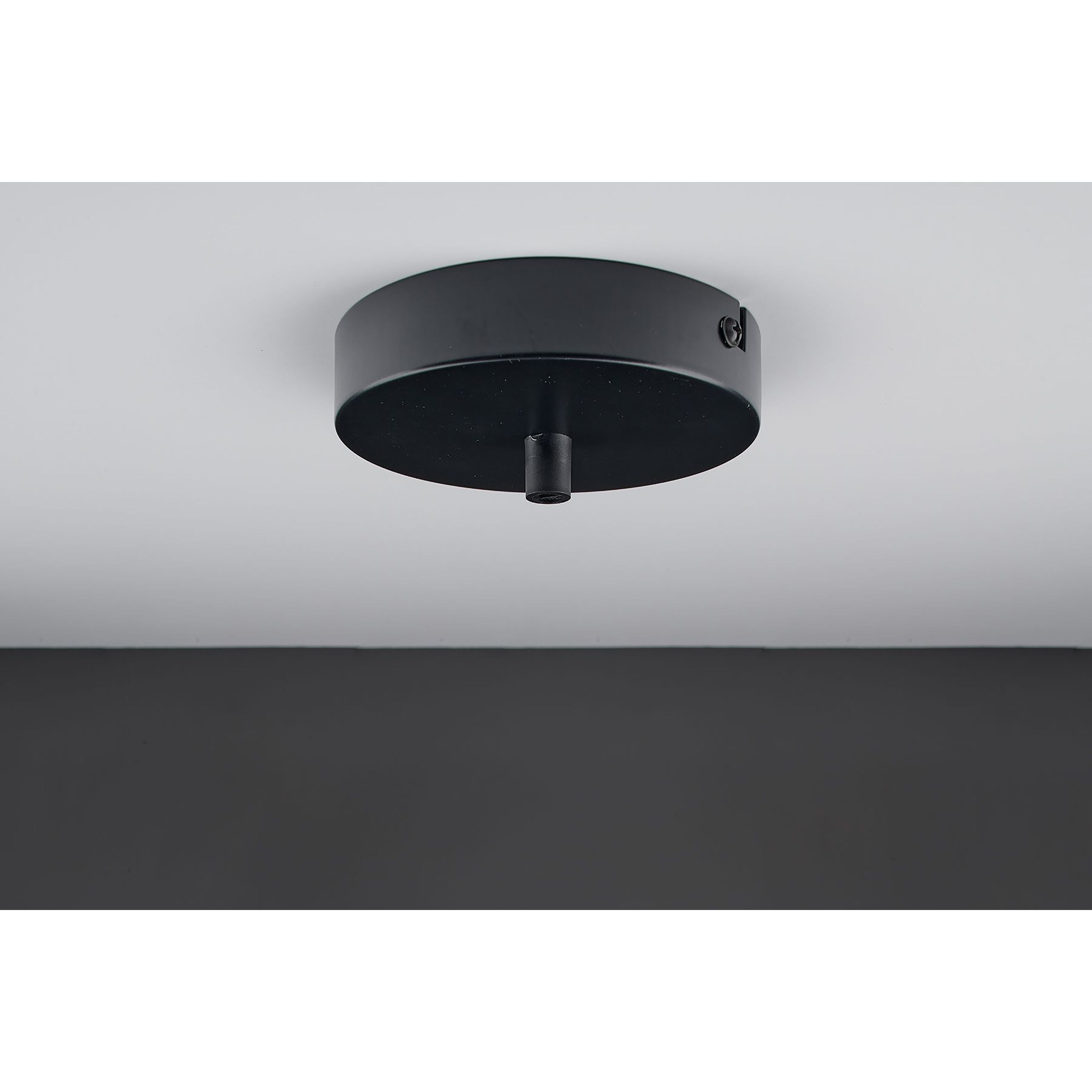 Classic 1 Light 9.6 inch Black and Canary Yellow Large Pendant Ceiling Light