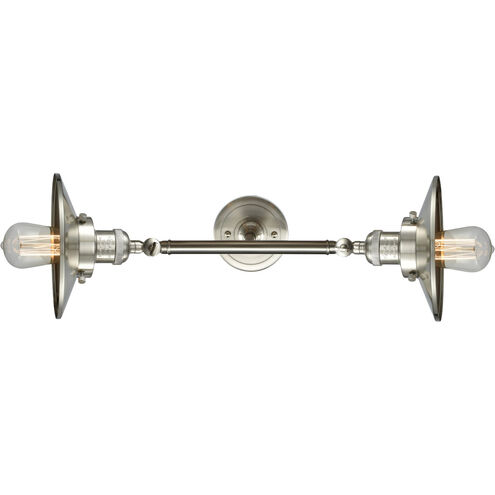 Franklin Restoration Railroad LED 18 inch Brushed Satin Nickel Bath Vanity Light Wall Light, Franklin Restoration
