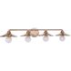 Isaac LED 36.5 inch Satin Brass Vanity Light Wall Light
