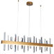 Canada LED 2 inch Gold LED Chandelier Ceiling Light 