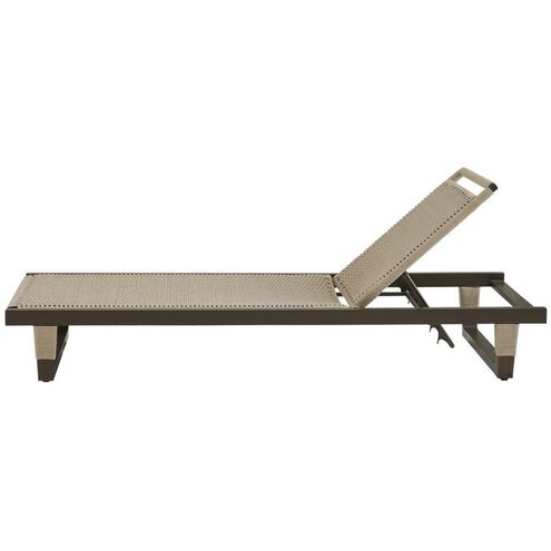 Daytona Buff and Blackened Bronze Outdoor Chaise