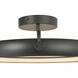 Rave LED 18 inch Matte Black Flush Mount Ceiling Light
