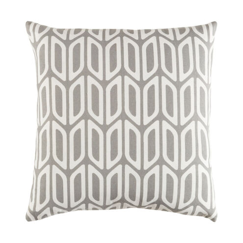 Trudy 18 X 18 inch Medium Gray/Ivory Pillow Kit, Square