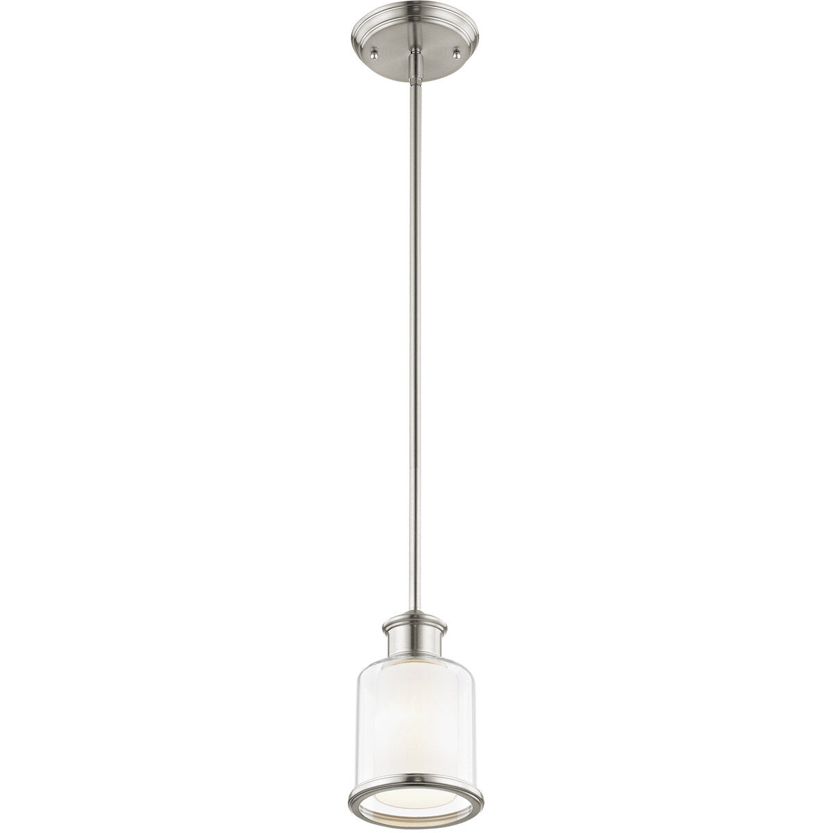 Middlebush 1 Light 6 inch Brushed Nickel Mini Pendant Ceiling Light