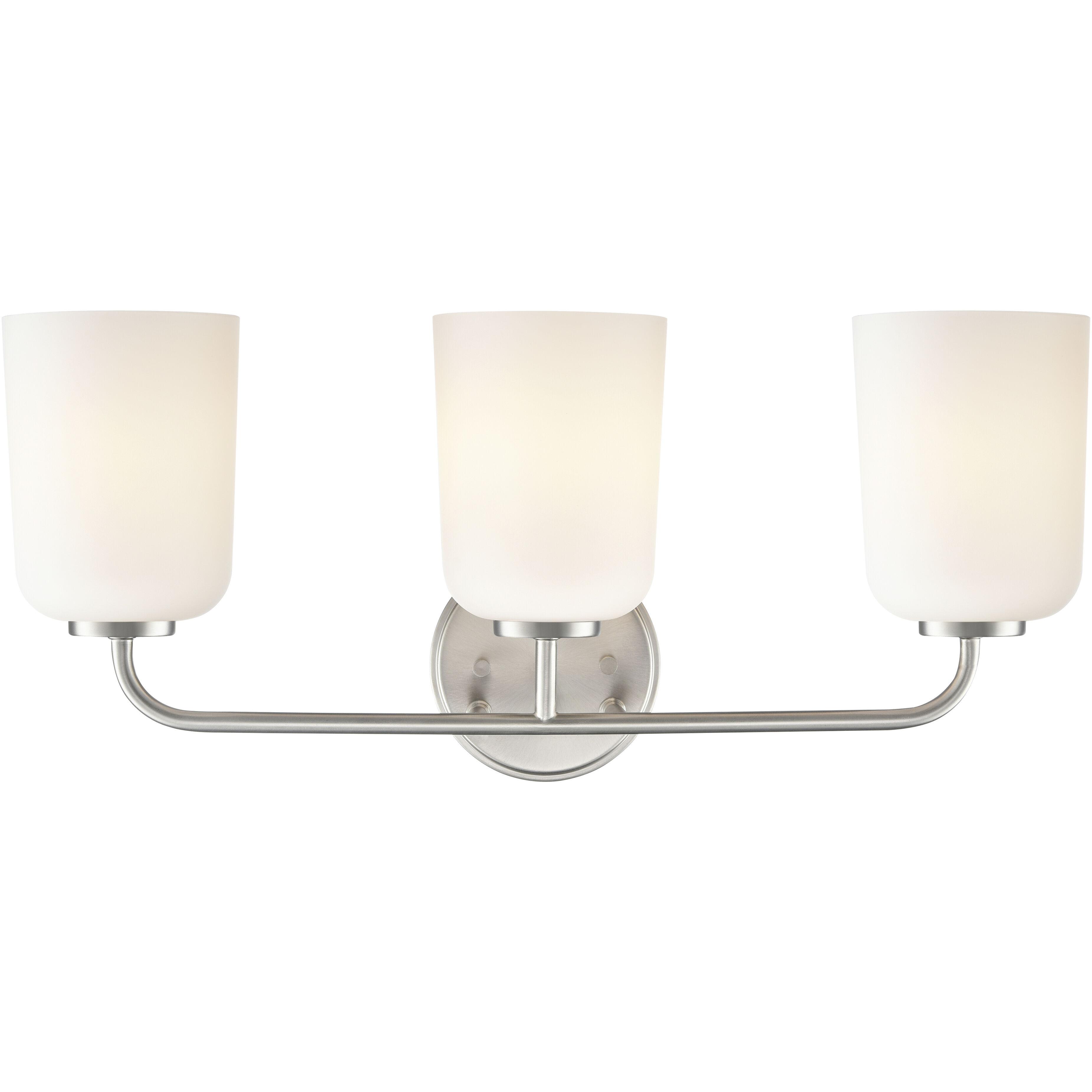 Laphia 3 Light 22 inch Brushed Nickel Bathroom Vanity Light Wall Light