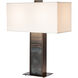 Horizon 29.28 inch 60.00 watt Vintage Platinum and Clear Steel Table Lamp Portable Light