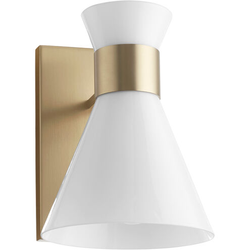 Beldar 1 Light 6.75 inch Aged Brass Wall Mount Wall Light