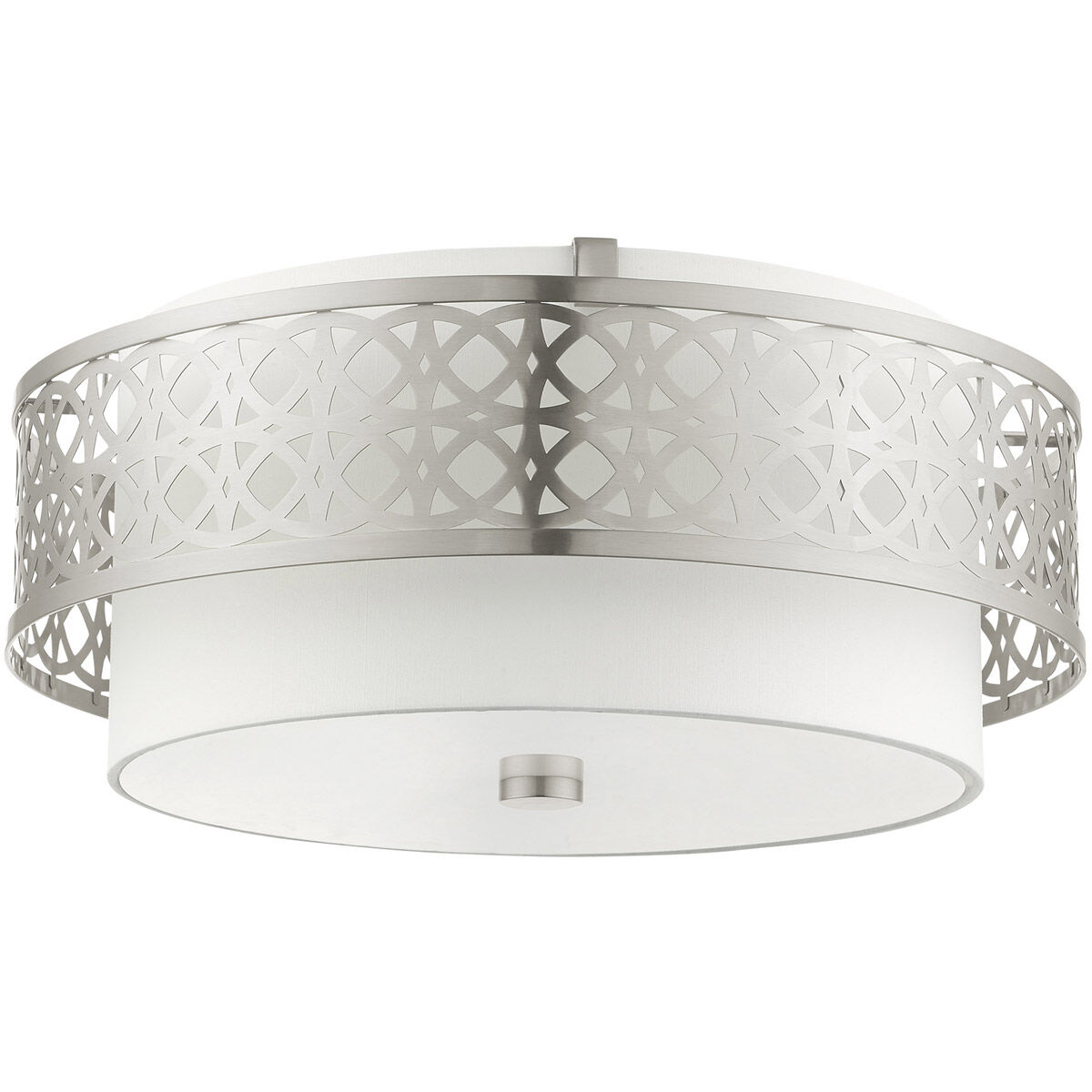 Calinda 4 Light 20 inch Brushed Nickel Semi Flush Ceiling Light