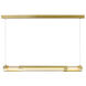 Neva LED 36 inch Satin Gold Island/Pool Table Light Ceiling Light