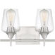 Octave 2 Light 13.75 inch Bathroom Vanity Light