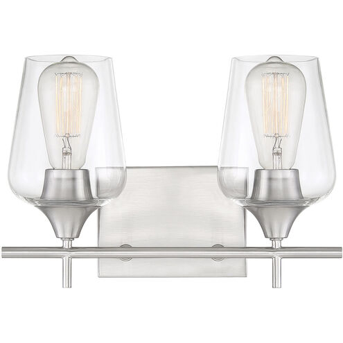 Octave 2 Light 13.75 inch Bathroom Vanity Light