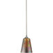 Signature 1 Light 6 inch Brushed Steel Pendant Set Ceiling Light
