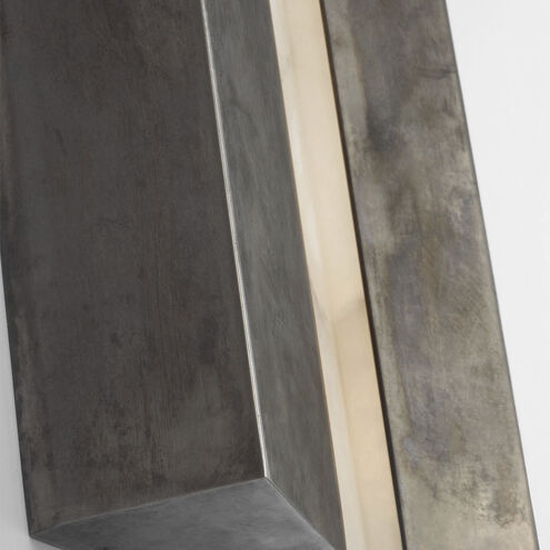 Anne-Marie Barton Austera Sconce Wall Light in Mottled Pewter