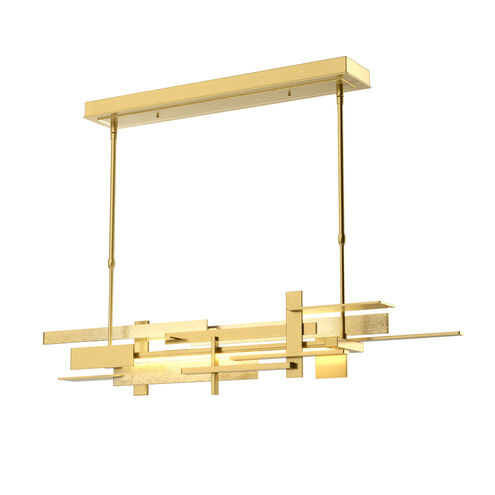 Planar LED 9 inch Modern Brass Pendant Ceiling Light, Large
