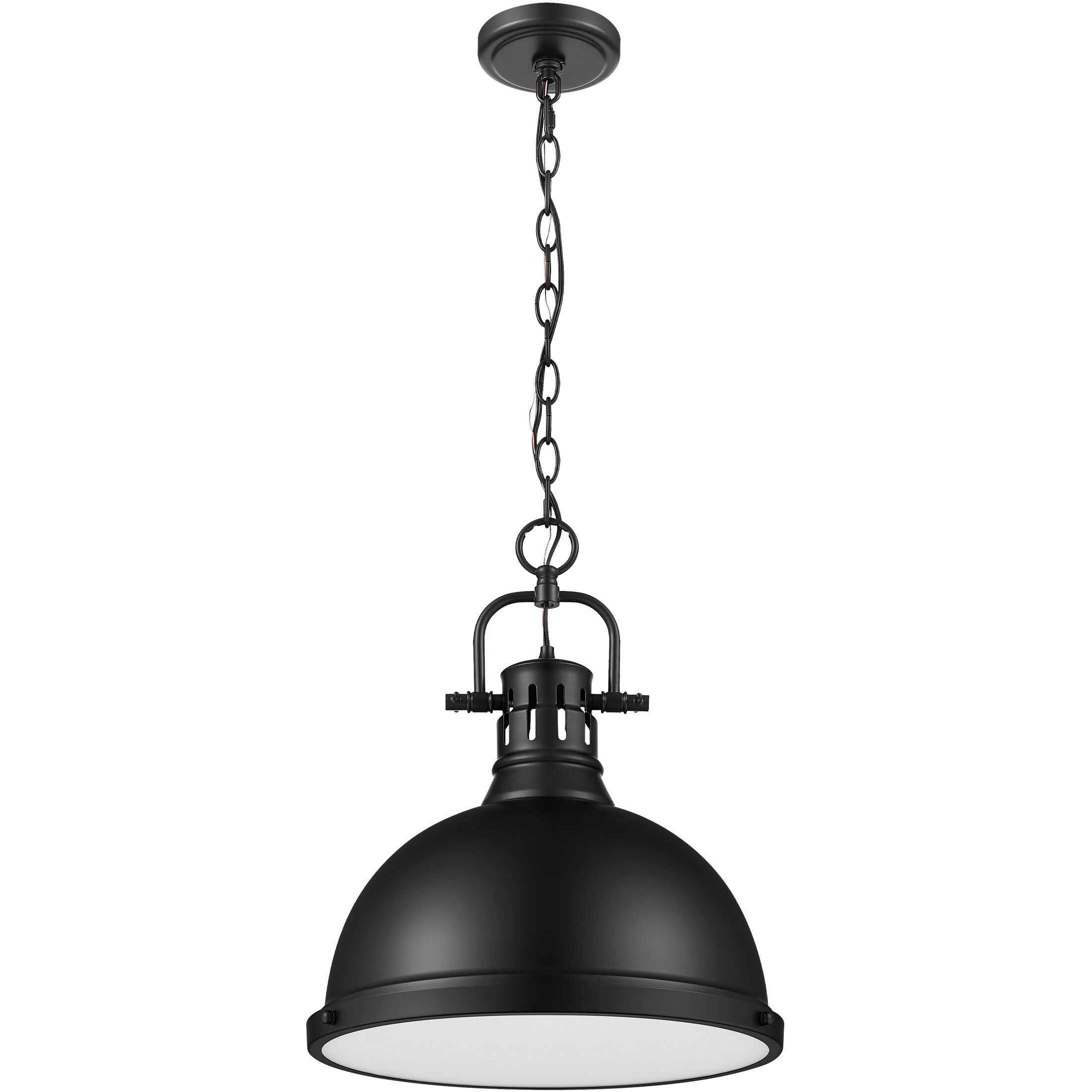 Yep Duncan Pendant Ceiling Light in Matte Black, Large