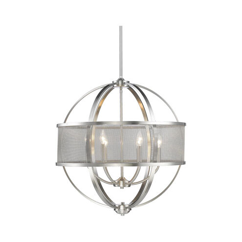 Colson 6 Light 27 inch Pewter Chandelier Ceiling Light