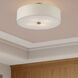 Monroe 4 Light 18 inch Antique Brass Large Semi-Flush Ceiling Light, Large