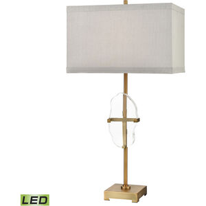 Priorato 34 inch 9.00 watt Clear with Cafe Bronze Table Lamp Portable Light