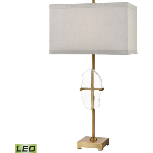 Priorato 34 inch 9 watt Clear with Cafe Bronze Table Lamp Portable Light