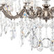 La Scala 8 Light 25 inch Antique Silver Chandelier Ceiling Light in Heritage, Antique Silver Cast