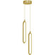 Sienna LED 5 inch Gold Pendant Ceiling Light