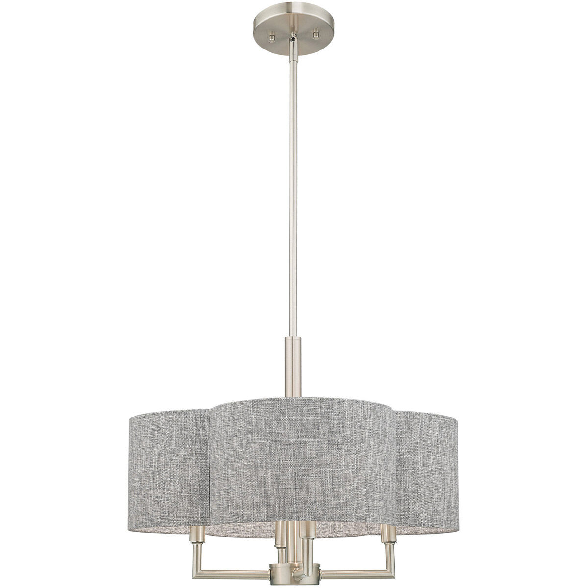 Kalmar 4 Light 18 inch Brushed Nickel Pendant Chandelier Ceiling Light