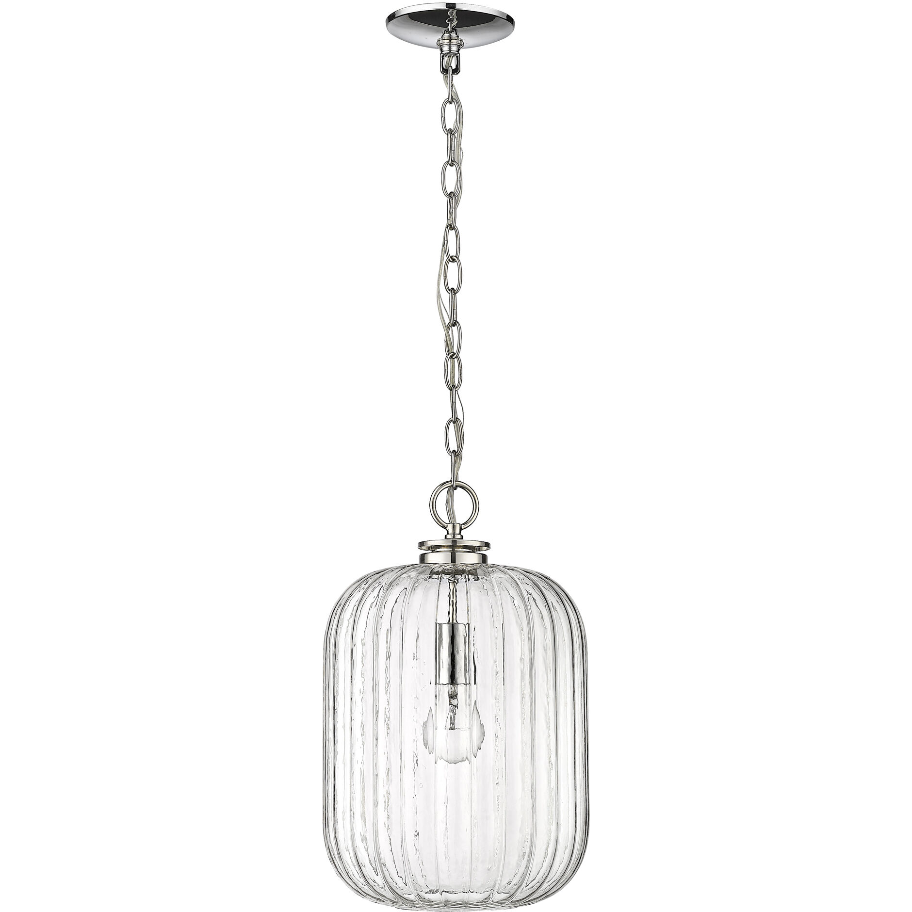 Cabot 1 Light 10 inch Polished Nickel Pendant Ceiling Light