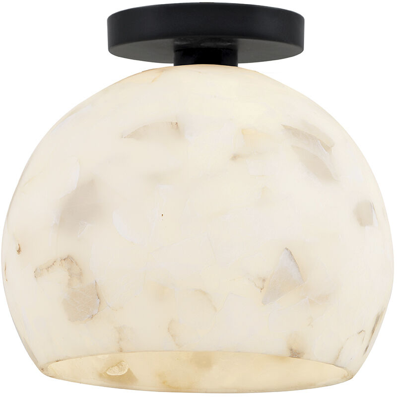 Alabaster Rocks Collection 1 Light 10.00 inch Semi-Flush Mount