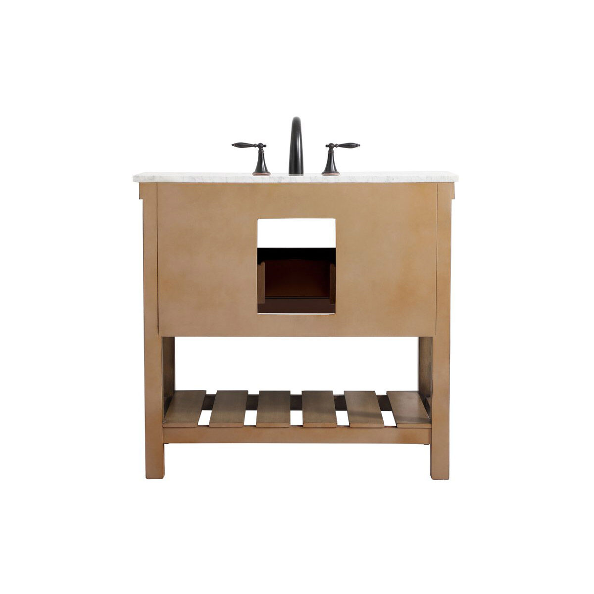 Clement 36 X 22 X 34 inch Driftwood Bathroom Vanity Cabinet