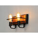 Black Forest 2 Light 15.75 inch Black and Ashbury Bath Vanity Wall Light