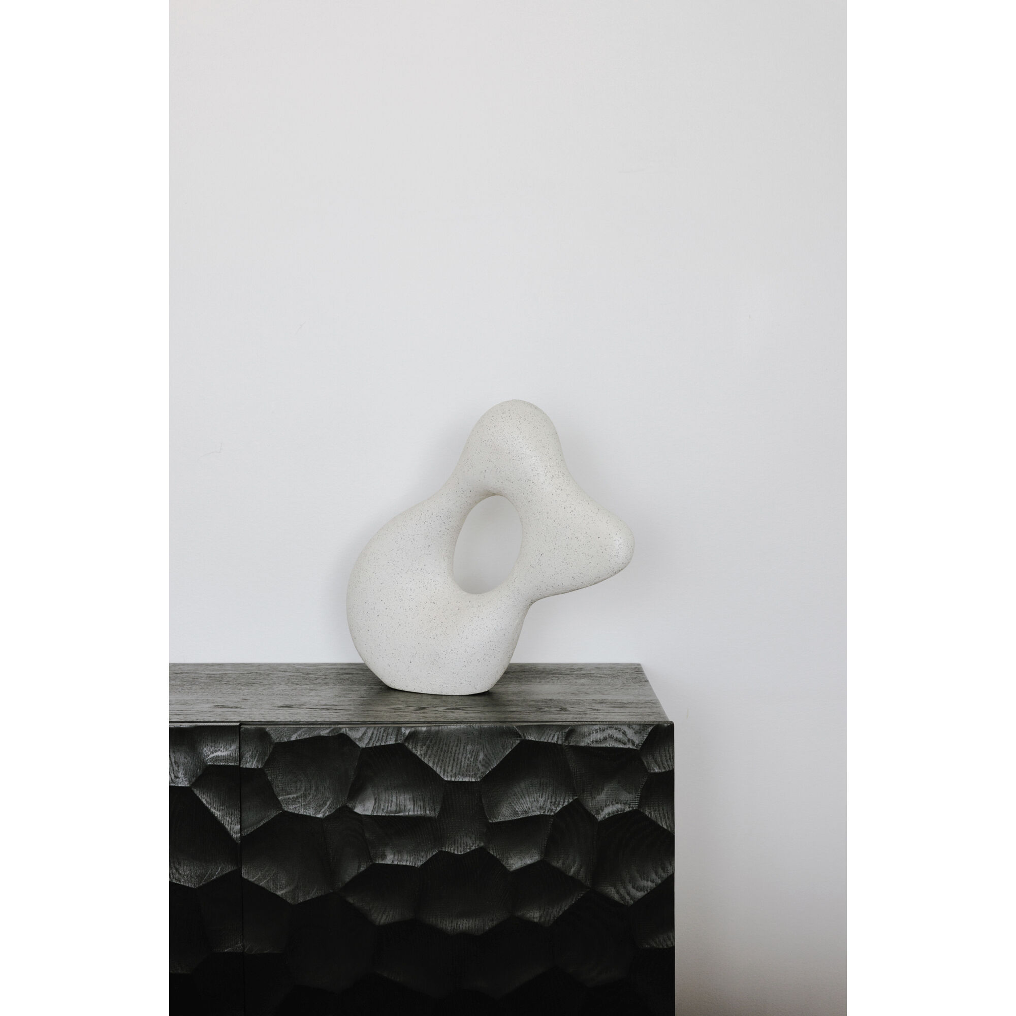 Motion 16 X 13 inch Sculpture in Flecked Stone, Ecomix