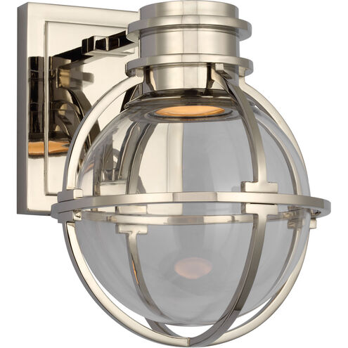 Chapman & Myers Gracie LED 6.5 inch Polished Nickel Single Sconce Wall Light