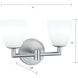 Chancellor Vanity Light Wall Light in Brushed Nickel