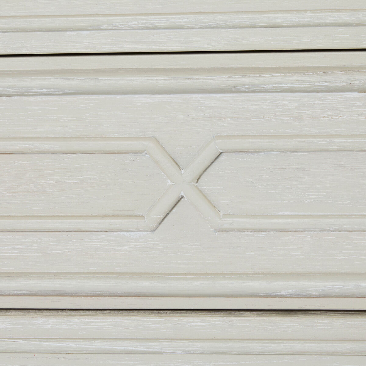 Archie Cerused White / Agros White Stone / Antique Bronze Cabinet