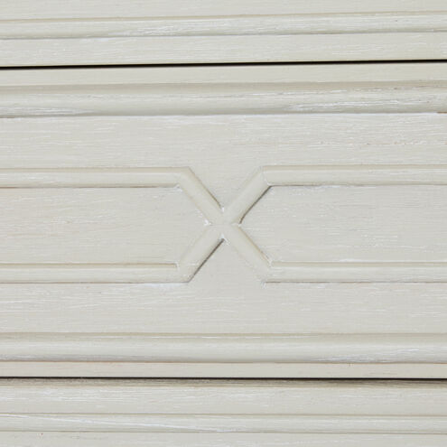 Archie Cerused White / Agros White Stone / Antique Bronze Cabinet