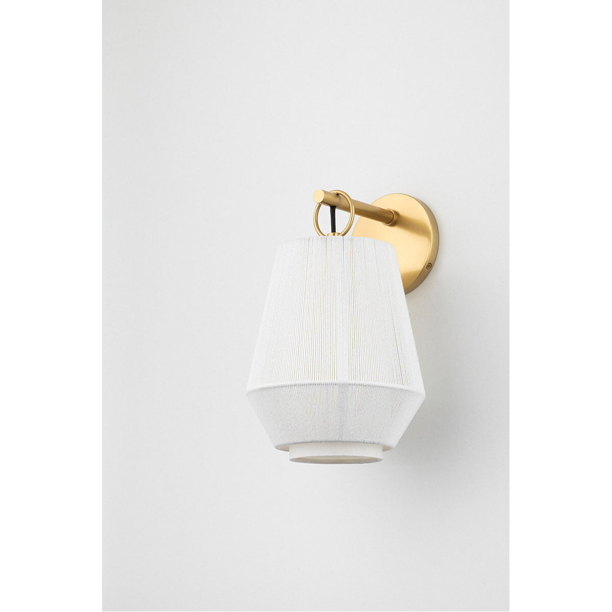 Debi 1 Light 7.5 inch Aged Brass Wall Sconce Wall Light, Cylinder