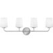Kline LED 33 inch Chrome Bath Light Wall Light