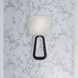 Jori Bath Wall Light in Aged Brass and Matte Black