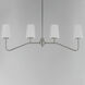 Durham 4 Light 38.5 inch Satin Nickel Linear Pendant Ceiling Light